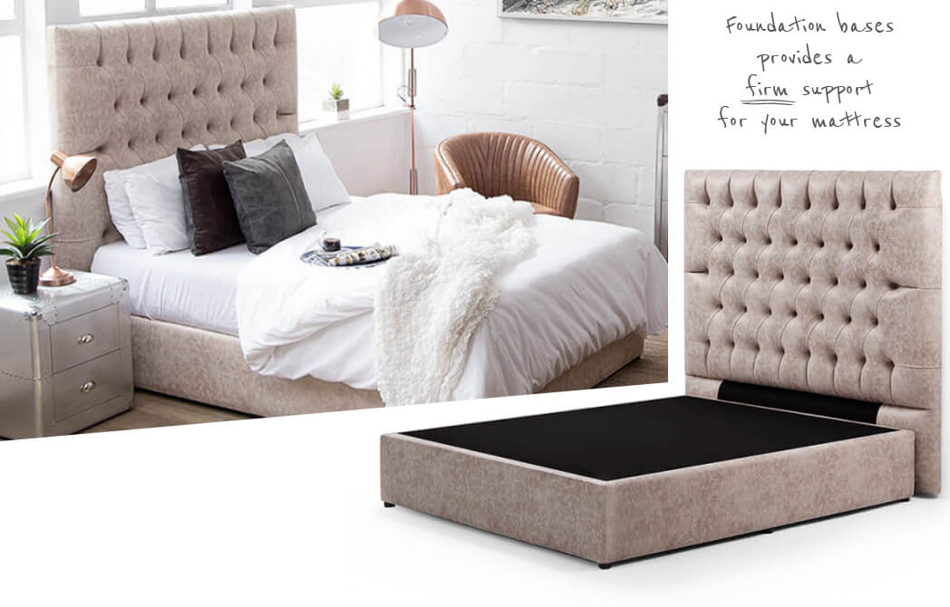 bed in bedroom